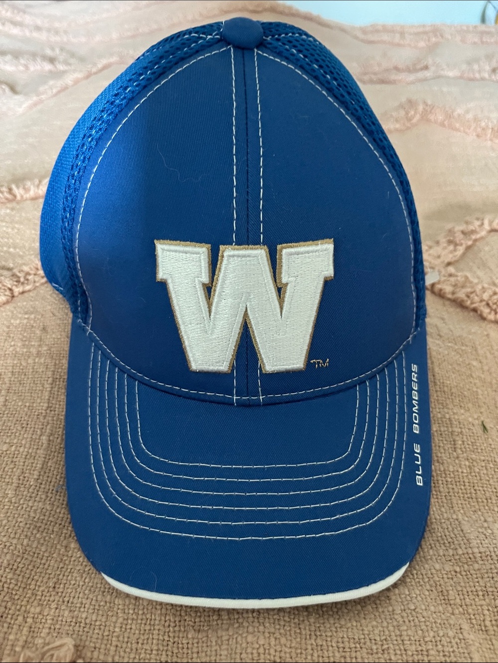 Blue ' bombers W' Baseball Cap - Blue Bombers Style